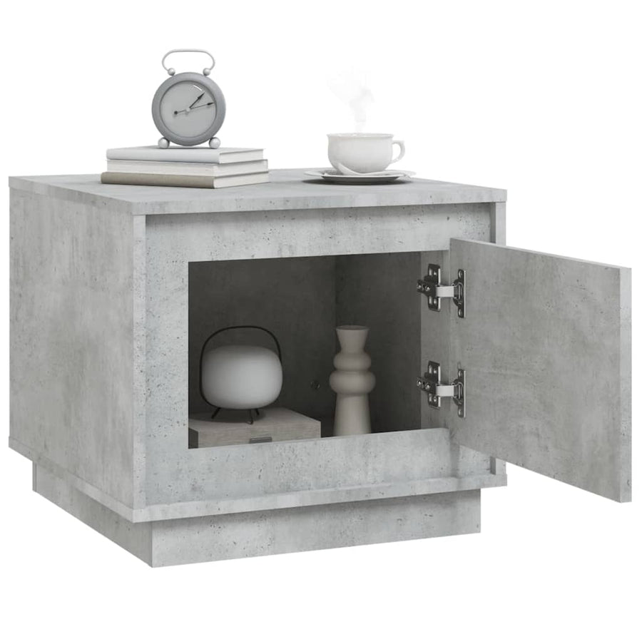 Salontafel 5X50X44 Cm Bewerkt Hout Betongrijs