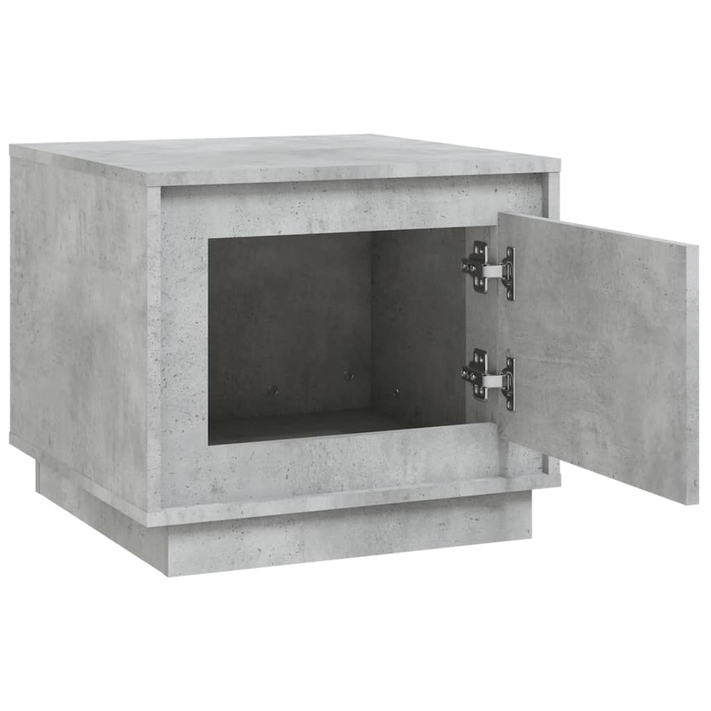 Salontafel 5X50X44 Cm Bewerkt Hout Betongrijs