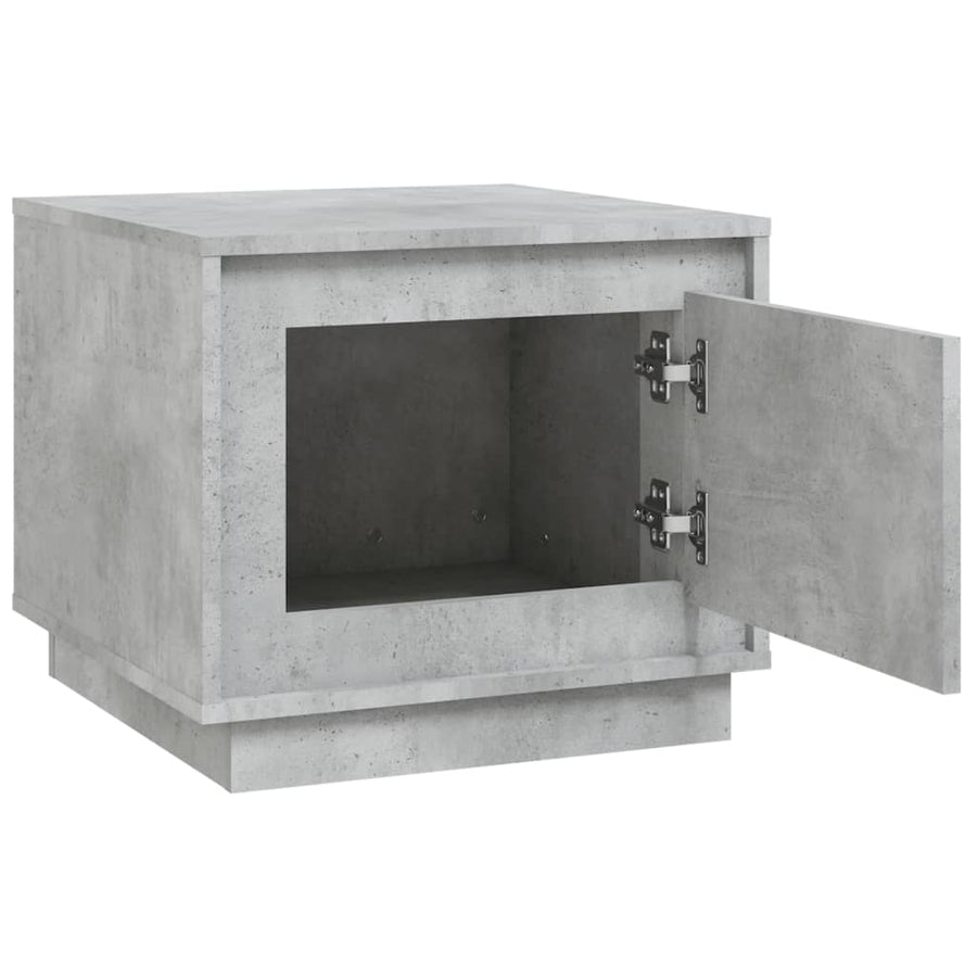 Salontafel 5X50X44 Cm Bewerkt Hout Betongrijs