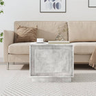 Coffee table 51x50x44 cm treated wood concrete grey
