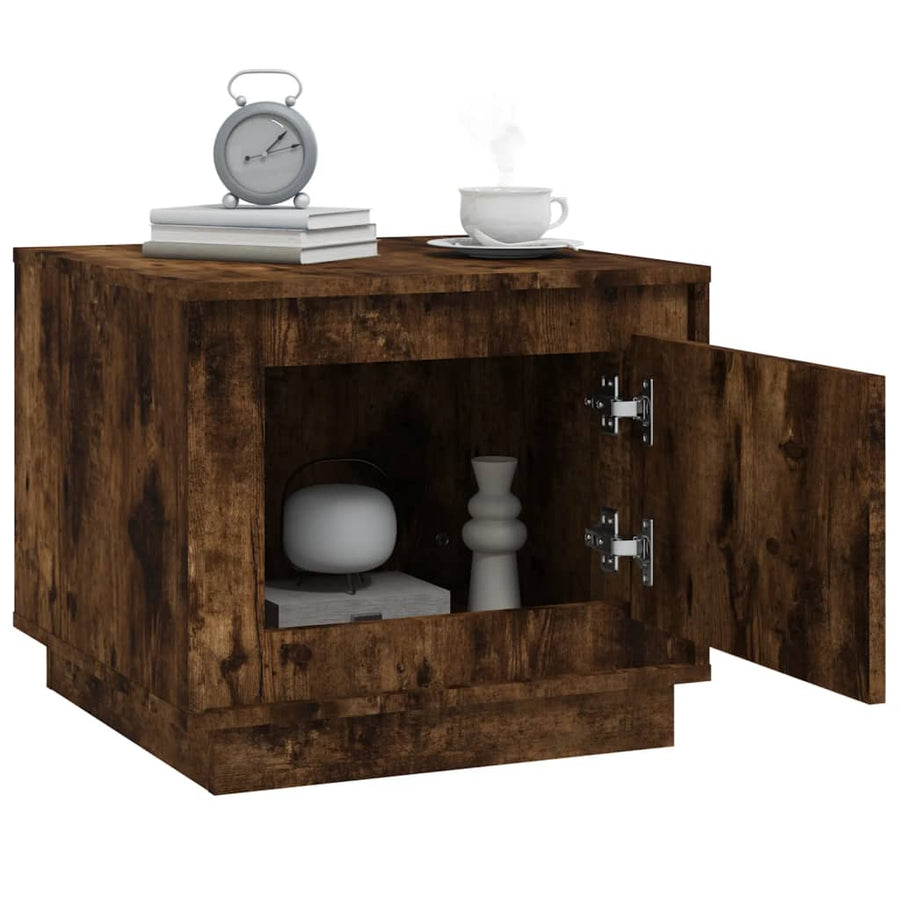 Salontafel 5X50X44 Cm Bewerkt Hout Kleurig Gerookt eiken