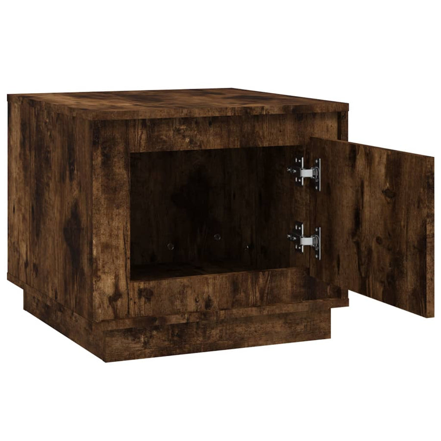 Salontafel 5X50X44 Cm Bewerkt Hout Kleurig Gerookt eiken