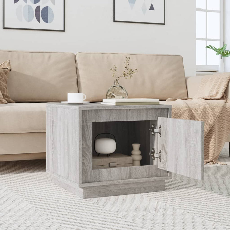Salontafel 5X50X44 Cm Bewerkt Hout Eikenkleurig Grijs sonoma