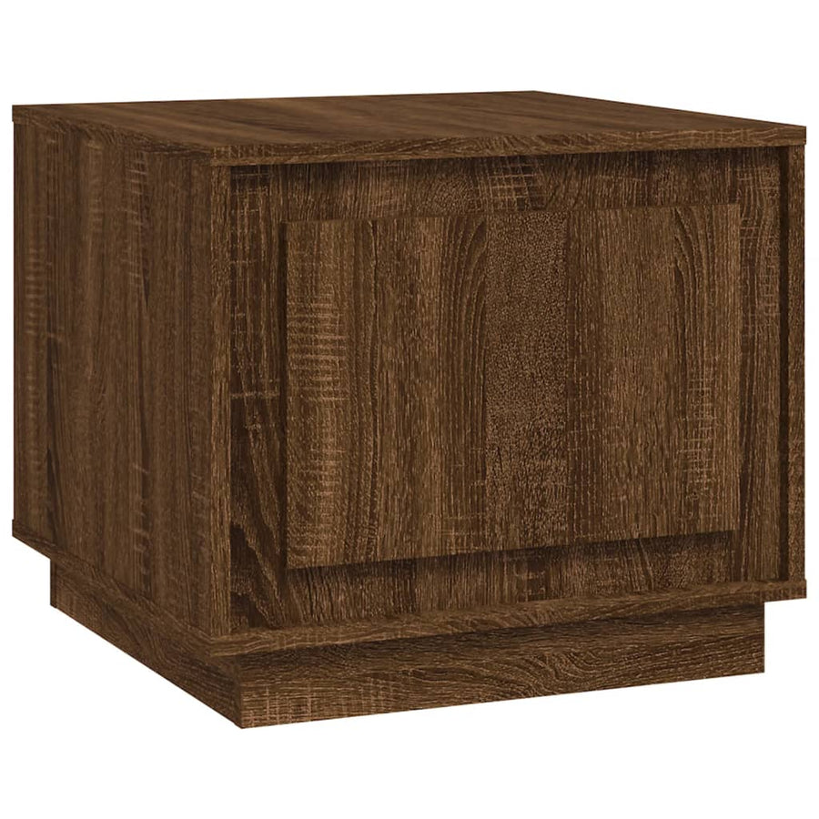 Salontafel 51X50X44 Cm Bewerkt Hout Bruin Eikenkleur