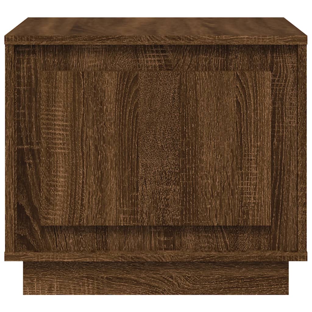 Salontafel 51X50X44 Cm Bewerkt Hout Bruin Eikenkleur