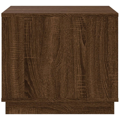 Salontafel 51X50X44 Cm Bewerkt Hout Bruin Eikenkleur