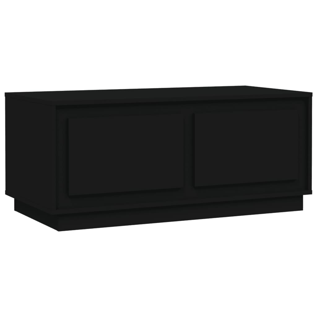Salontafel 102X50X44 Cm Bewerkt Hout Zwart