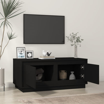 Salontafel 102X50X44 Cm Bewerkt Hout Zwart
