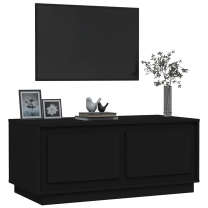 Salontafel 102X50X44 Cm Bewerkt Hout Zwart