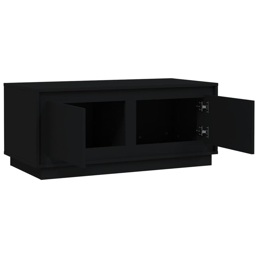 Salontafel 102X50X44 Cm Bewerkt Hout Zwart