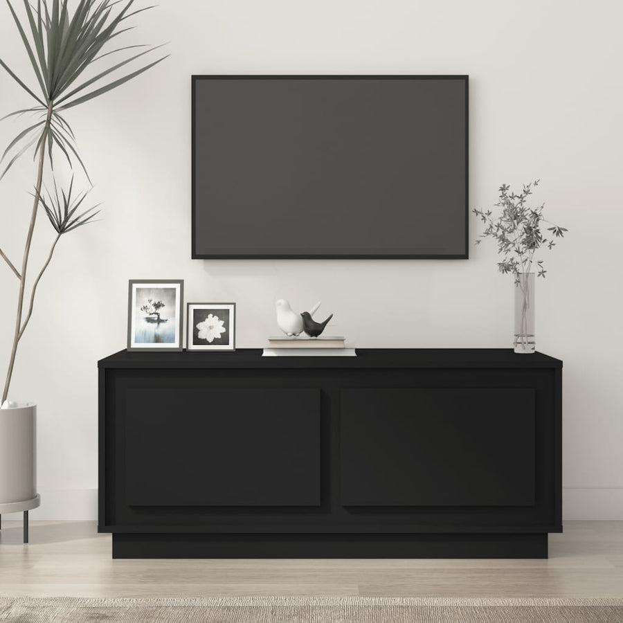 Salontafel 102X50X44 Cm Bewerkt Hout Zwart
