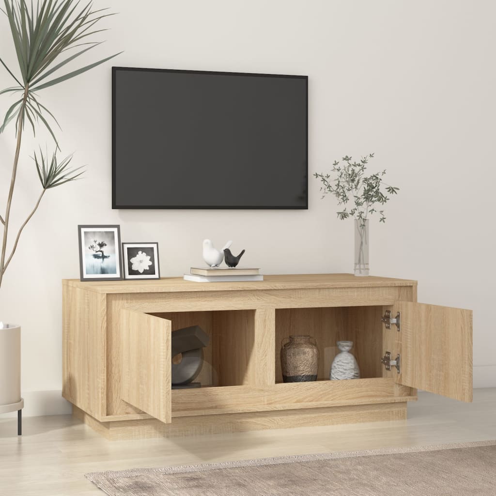 Salontafel 02X50X44 Cm Bewerkt Hout Kleurig Sonoma eiken