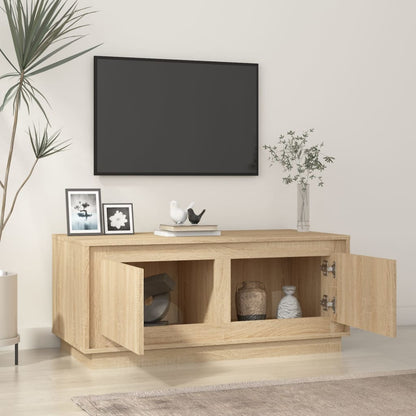 Salontafel 02X50X44 Cm Bewerkt Hout Kleurig Sonoma eiken