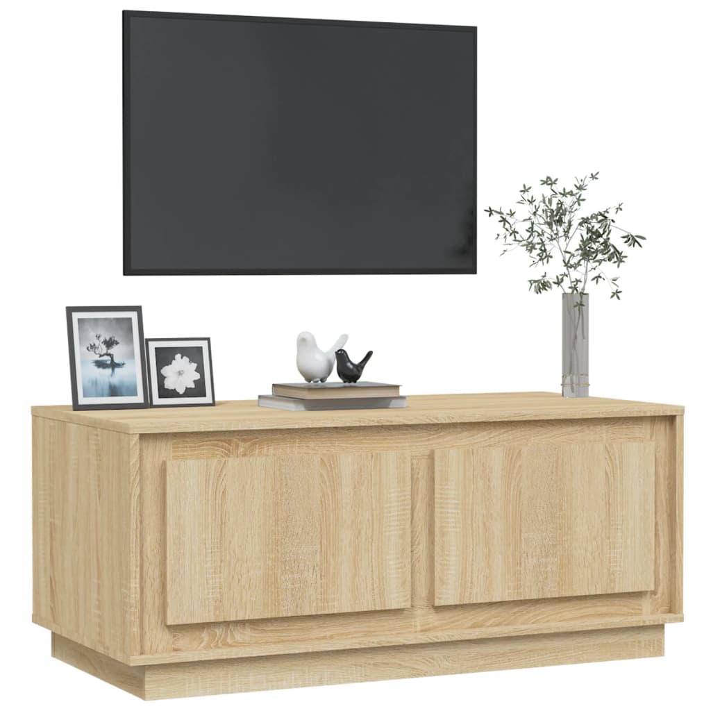 Salontafel 02X50X44 Cm Bewerkt Hout Kleurig Sonoma eiken