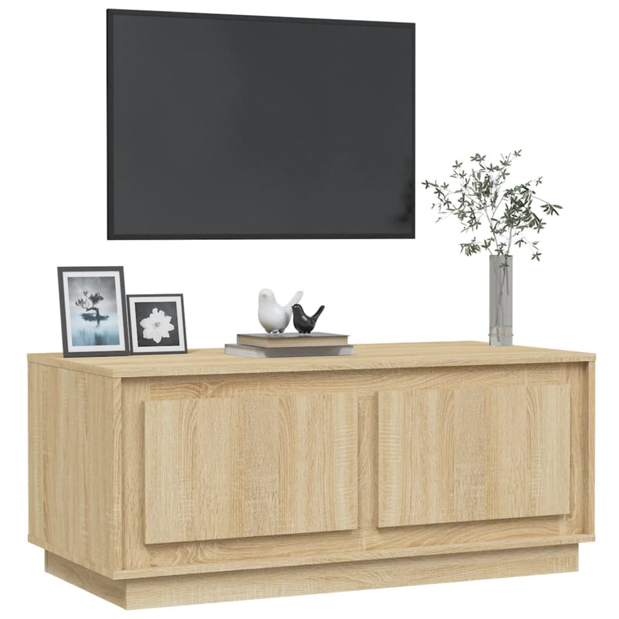 Salontafel 02X50X44 Cm Bewerkt Hout Kleurig Sonoma eiken