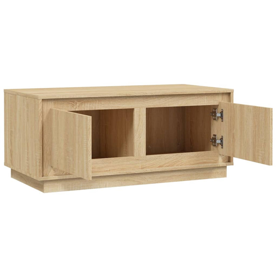 Salontafel 02X50X44 Cm Bewerkt Hout Kleurig Sonoma eiken