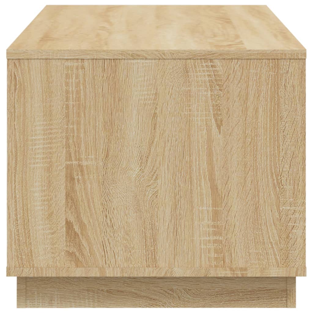 Salontafel 02X50X44 Cm Bewerkt Hout Kleurig Sonoma eiken