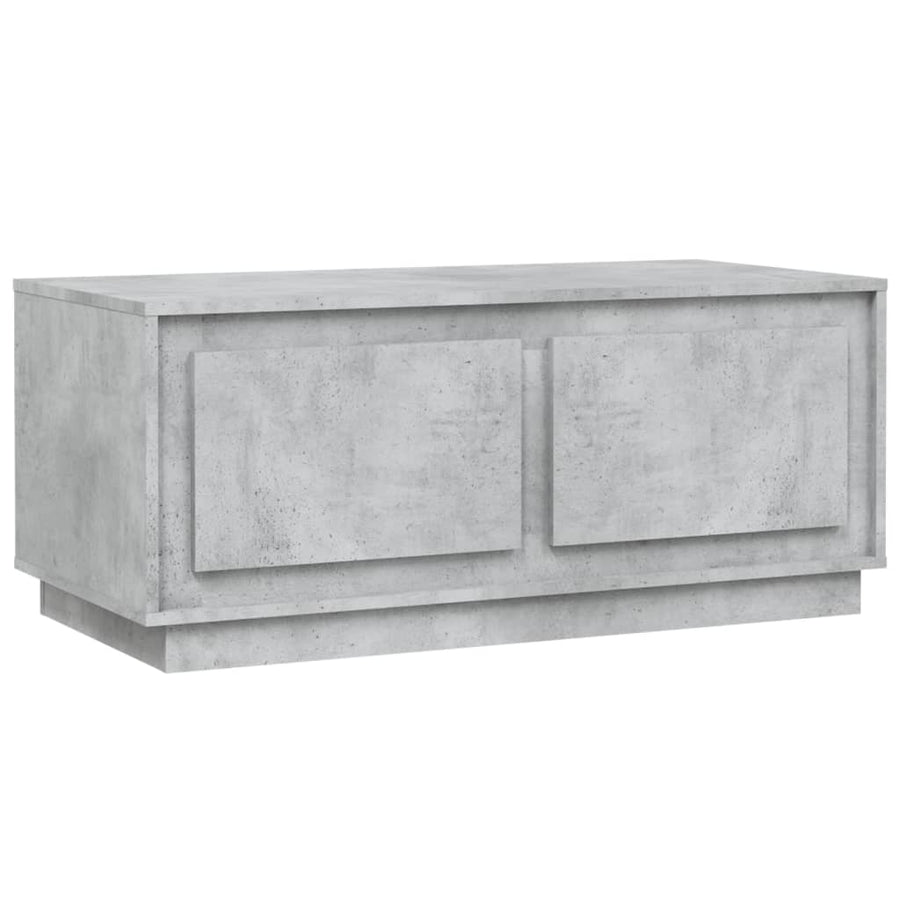 Salontafel 102X50X44 Cm Bewerkt Hout Betongrijs