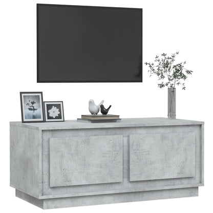 Salontafel 102X50X44 Cm Bewerkt Hout Betongrijs