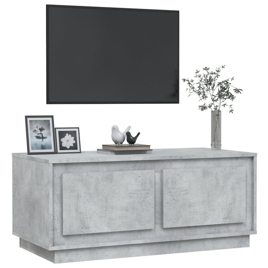 Salontafel 102X50X44 Cm Bewerkt Hout Betongrijs