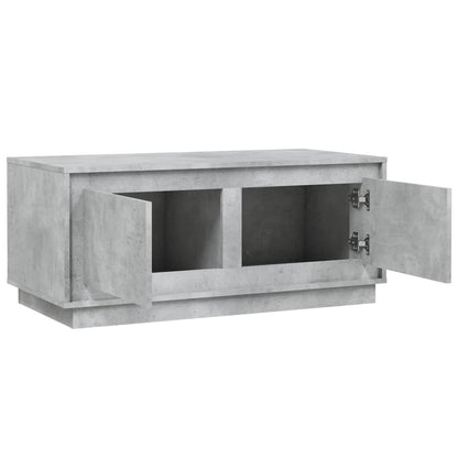 Salontafel 102X50X44 Cm Bewerkt Hout Betongrijs