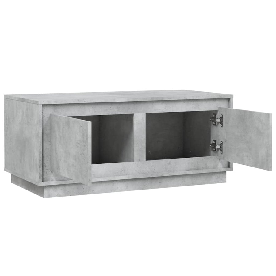 Salontafel 102X50X44 Cm Bewerkt Hout Betongrijs