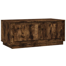 Salontafel 02X50X44 Cm Bewerkt Hout Kleurig Gerookt eiken