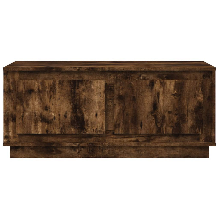 Salontafel 02X50X44 Cm Bewerkt Hout Kleurig Gerookt eiken