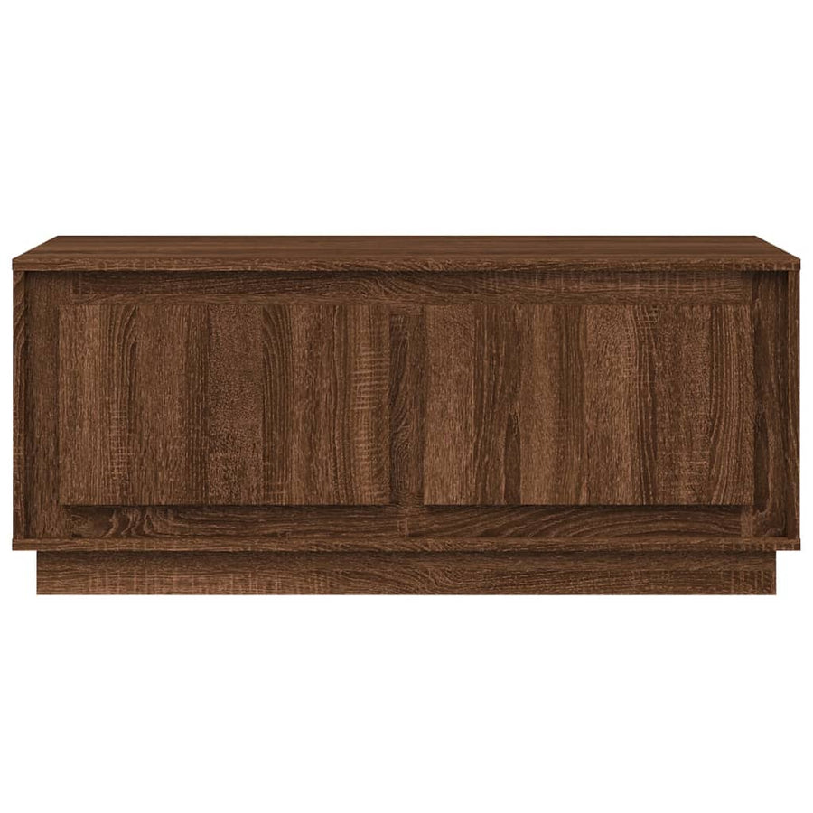 Salontafel 02X50X44 Cm Bewerkt Hout bruin eikenkleur
