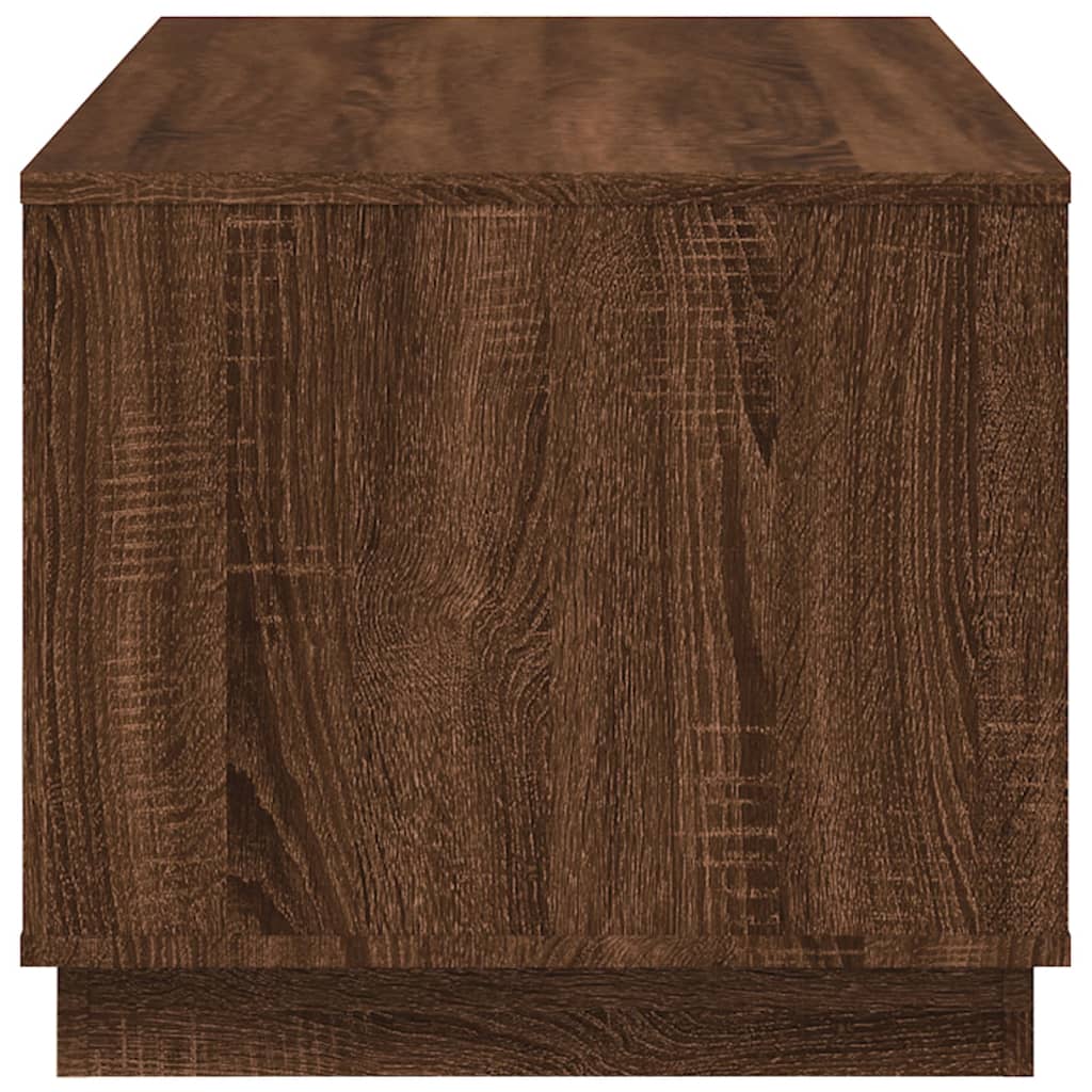 Salontafel 02X50X44 Cm Bewerkt Hout bruin eikenkleur