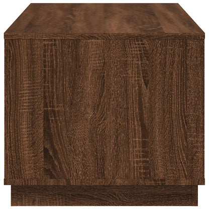 Salontafel 02X50X44 Cm Bewerkt Hout bruin eikenkleur