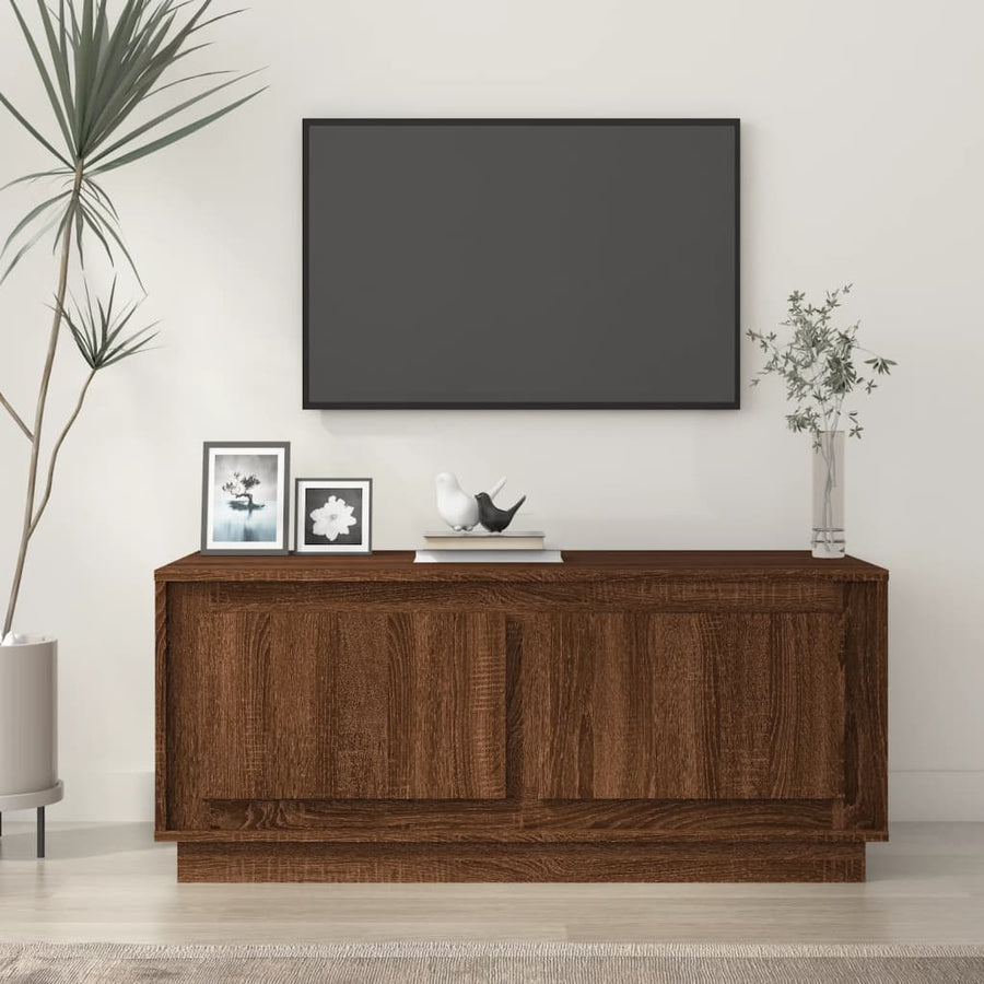 Salontafel 02X50X44 Cm Bewerkt Hout bruin eikenkleur