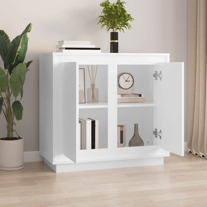 Dressoir 80X34X75 Cm Bewerkt Hout Wit