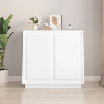 Dressoir 80X34X75 Cm Bewerkt Hout Wit