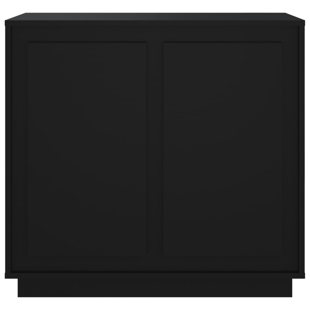 Dressoir 80x34x75 cm bewerkt hout zwart