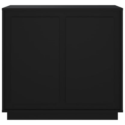 Dressoir 80x34x75 cm bewerkt hout zwart