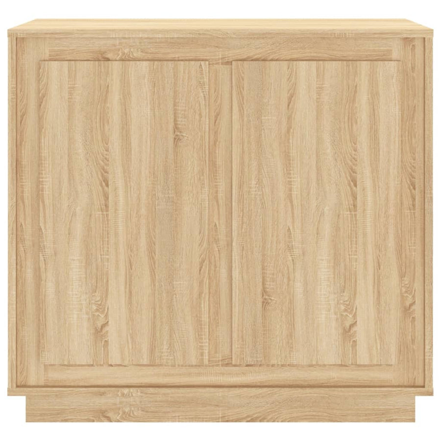 Dressoir 80X34X75 Cm Bewerkt Hout Sonoma Eikenkleurig