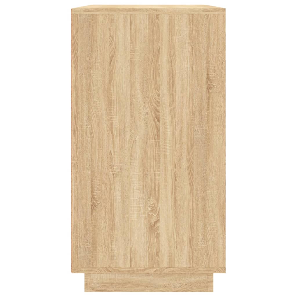Dressoir 80X34X75 Cm Bewerkt Hout Sonoma Eikenkleurig
