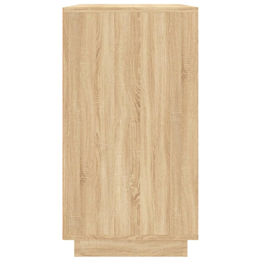 Dressoir 80X34X75 Cm Bewerkt Hout Sonoma Eikenkleurig