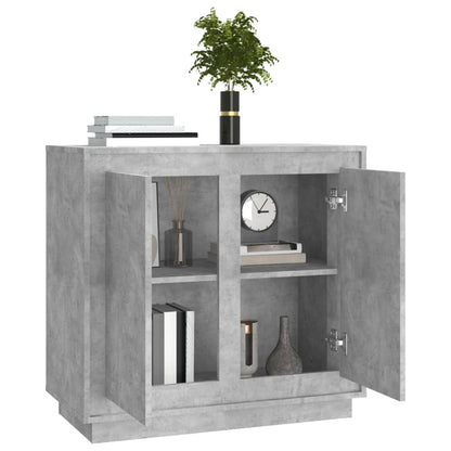 Dressoir 80X34X75 Cm Bewerkt Hout Betongrijs