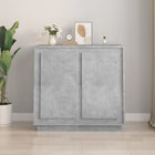 Sideboard 80x34x75 cm distressed concrete grey wood