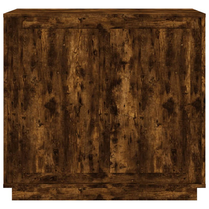 Dressoir 80X34X75 Cm Bewerkt Hout Gerookt Eikenkleurig