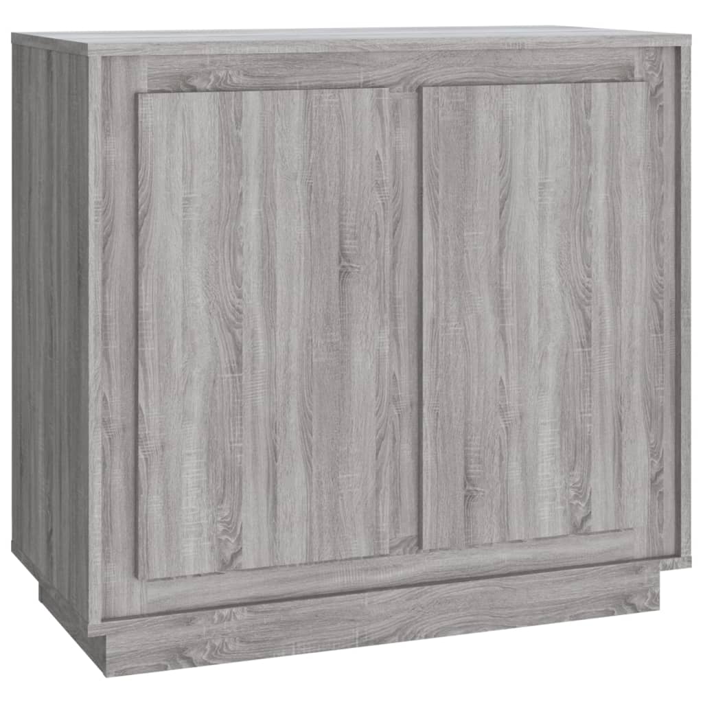 Dressoir 80X34X75 Cm Bewerkt Hout Grijs Sonoma Eikenkleurig
