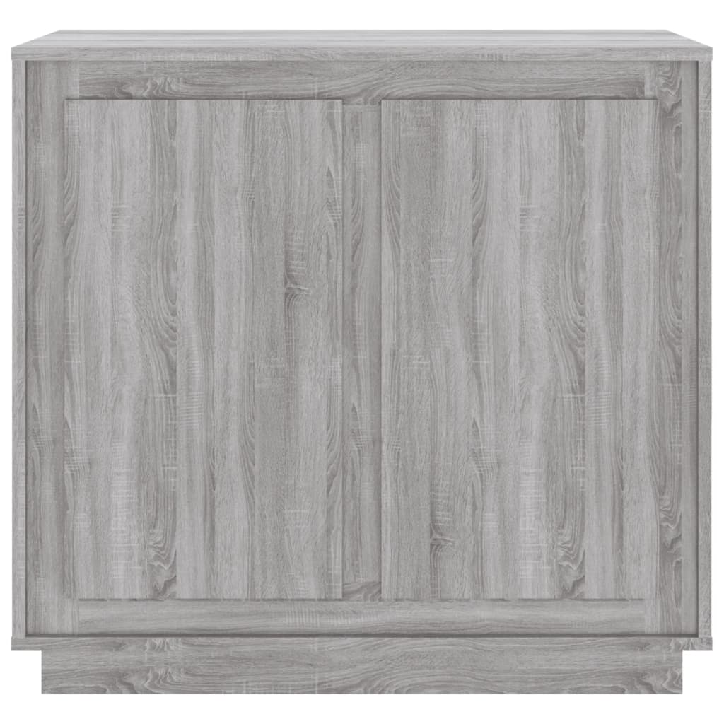Dressoir 80X34X75 Cm Bewerkt Hout Grijs Sonoma Eikenkleurig
