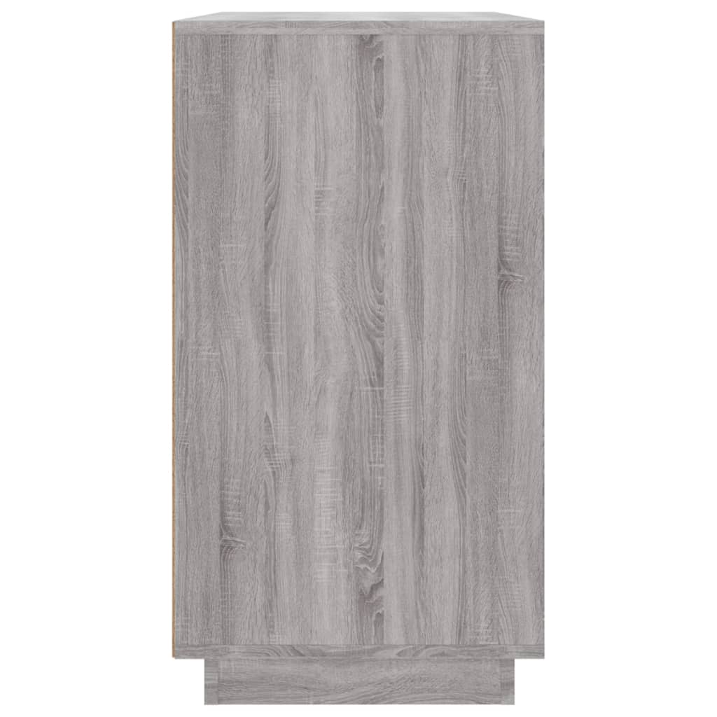Dressoir 80X34X75 Cm Bewerkt Hout Grijs Sonoma Eikenkleurig