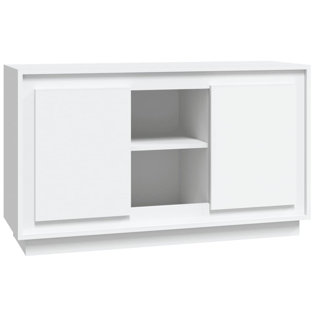 Dressoir 102X35X60 Cm Bewerkt Hout Wit