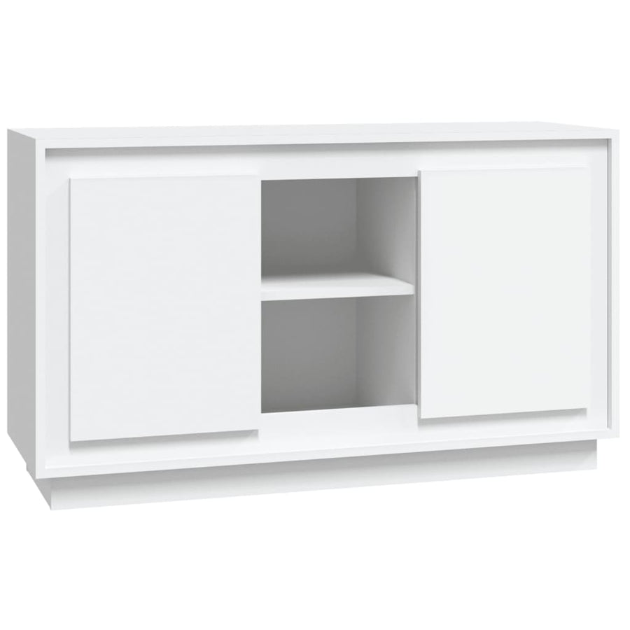 Dressoir 102X35X60 Cm Bewerkt Hout Wit