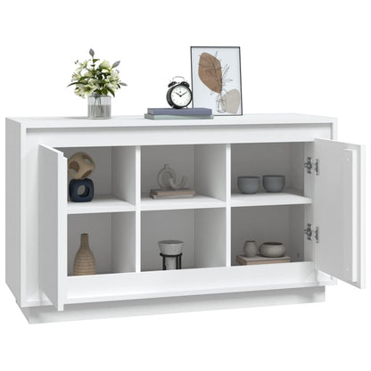 Dressoir 102X35X60 Cm Bewerkt Hout Wit