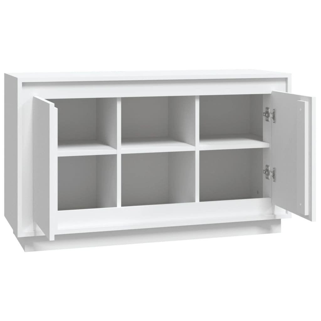 Dressoir 102X35X60 Cm Bewerkt Hout Wit