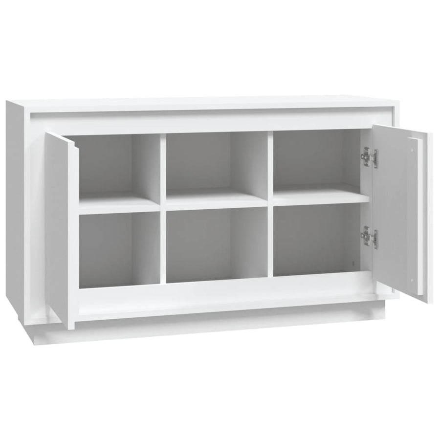 Dressoir 102X35X60 Cm Bewerkt Hout Wit